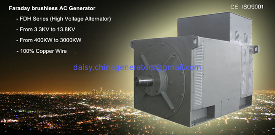 11kv High Voltage Generator Alternator Matching with Cummins/ Perkins Engine