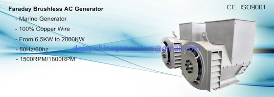 Synchronous Alternator Three Phase Output AC Generator for Marine Auxiliary Generator