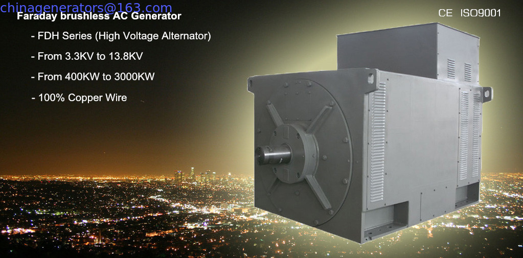 11kv High Voltage Generator Alternator Matching with Cummins/ Perkins Engine