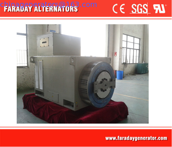 6300V High Voltage Brushless AC Generator 2000KW 6.3KV